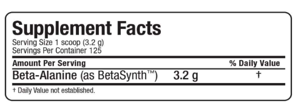 AllMax Essentials Beta-Alanine - 125 Servidas - Image 5